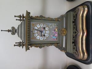 An Impressive Chinoiserie 19th Century French Clock Garniture set , the movement by Japy Freres , in for the June auction as part of our special clock section